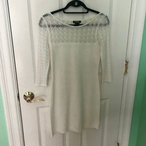 White Long Sleeve Dress (S)